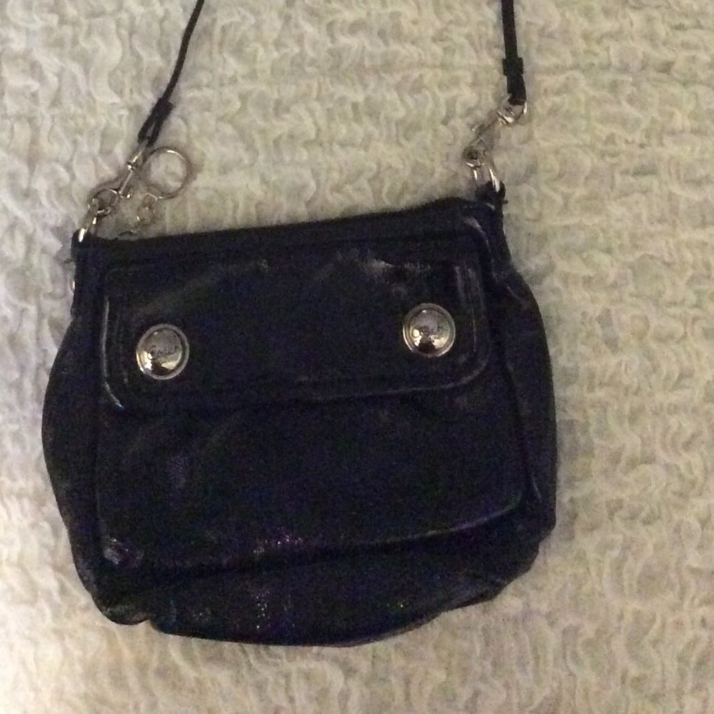 Coach patent black crossbody - "Poppy" Collection